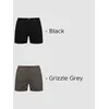 Plain Grizzle Gray And Black Mens Boxer Combos - Pack of Two